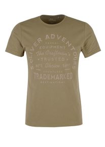 s.Oliver RED LABEL, Herren T-Shirt, Khaki