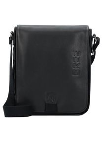 Bree, Herren Punch Umhängetasche Leder 21 cm, Schwarz