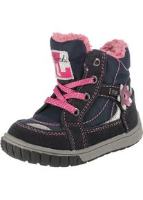 Lurchi, M&auml;dchen Winterstiefel, Marine / Dunkelblau / Grau / Pink