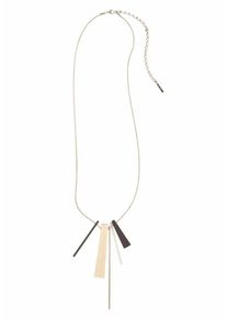 J. JAYZ, Damen Kette mit Anh&auml;nger, Braun / Gold