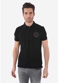 Kaporal5 Kaporal, Herren Poloshirt 'Tiger Raisin', Braun / Schwarz