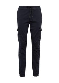 Tom Tailor Denim, Herren Hose 'cargojogger stretch twill', Dunkelblau