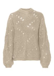 Pieces, Damen Pullover, Naturwei&szlig;