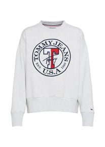 Tommy Jeans, Damen Sweatshirt 'TJW LOGO ', Hellgrau