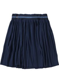 Tom Tailor, Mädchen Plisseerock aus Jersey, Navy / Hellblau