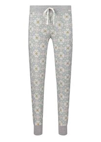 Skiny, Damen Hose 'Roots Sleep', Graumeliert / Ros&eacute; / Wei&szlig;