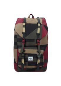 HERSCHEL, Damen Rucksack 'Little America', Hellbeige / Dunkelgrau / Karminrot / Schwarz