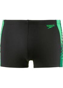 Speedo, Herren Badehose 'Graphic Splice', Neongr&uuml;n / Schwarz