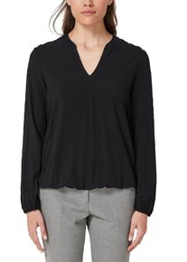 s.Oliver BLACK LABEL, Damen Tunikabluse, Schwarz