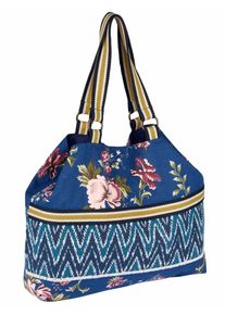 Heine, Damen Tasche in Mustermix, Blau