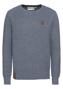 Naketano, Herren Pullover 'Spritzmeister', Rauchblau