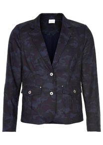 IN FRONT, Damen Blazer 'Elena', Blau / Nachtblau