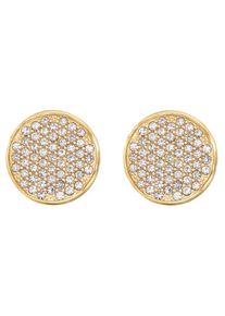 Tommy Hilfiger, Damen Ohrstecker 'Casual Core, 2780133', Gold / Weiß