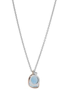 Fossil, Damen Kette 'Vintage Iconic, JF03076998', Hellblau / Rosegold / Grau