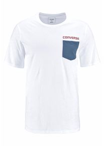 Converse, Herren T-Shirt, Himmelblau / Rot / Weiß