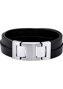 C-Collection, Herren Armband, Schwarz / Silber