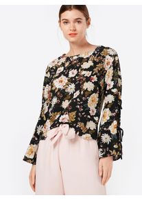 Glamorous, Damen Bluse, Creme / Dunkelbraun / Schwarz