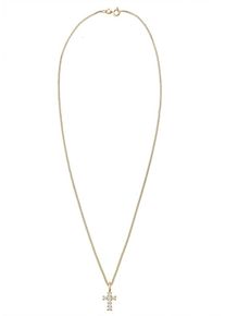 Elli Premium, Damen Halskette 'Kreuz', Gold