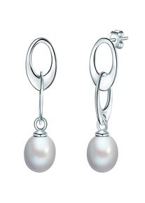 Valero Pearls, Damen Silberohrstecker mit Süßwasser-Zuchtperlen, Silber