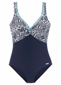 Lascana, Damen Badeanzug, Marine / T&uuml;rkis / Wei&szlig;