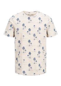 Jack & Jones JACK & JONES, Herren Print T-Shirt, Beige
