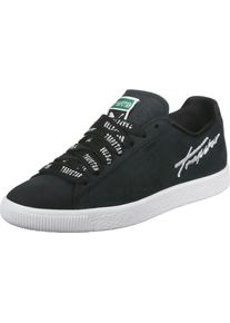 Puma, Damen Sneaker x Trapstar Clyde Bold mit verzierten Schn&uuml;rsenkeln, Schwarz