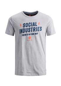 Jack & Jones JACK & JONES, Herren T-Shirt, Graumeliert