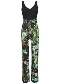 Nicowa, Damen Jumpsuit, Grün / Schwarz