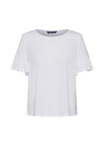 Only, Damen Shirt 'onyISA S/S FRILL TOP JRS', Wei&szlig;