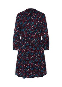 Selected Femme, Damen Kleid 'DAMINA', Blau / Rot / Schwarz