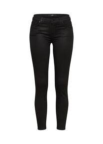 7 For All Mankind, Damen Jeans 'THE SKINNY CROP', Black Denim