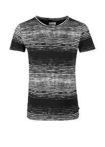 Q/S Designed By, Herren T-Shirt, Schwarz / Weißmeliert
