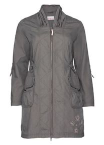 sheego Casual, Damen Outdoorjacke, Dunkelgrau