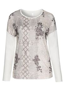SheeGOTit, Damen Shirt, Graumeliert / Offwhite
