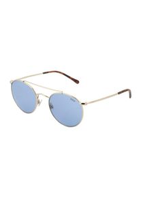 Polo Ralph Lauren, Herren Casual Sonnenbrille mit Metall-Gestell, Blau / Gold