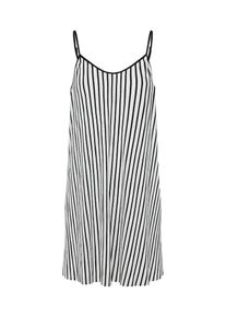 Urban Classics, Damen Kleid, Schwarz / Weiß