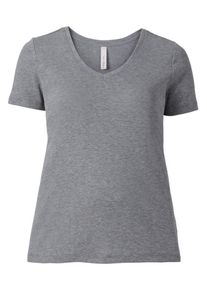 sheego Basic, Damen T-Shirt, Grau