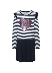 Desigual, Mädchen Kleid, Navy / Weiß