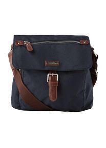 Tom Tailor, Damen Umhängetasche 'Rina', Blau / Kastanienbraun