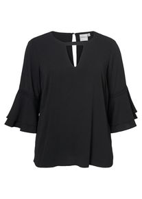 JUNAROSE, Damen Bluse, Schwarz