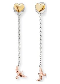 Engelsrufer, Damen Ohrstecker 'Lebensbaum Ere-Liltree-Trico', Gold / Rosegold / Silber