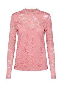 Vila, Damen Spitzenshirt 'Vistasia', Rosa