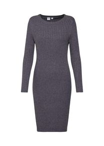 GAP, Damen Kleid 'RIB SWEATER DRESS', Graumeliert