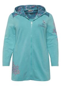 Joe Browns, Damen Sweatjacke, Himmelblau / Jade / Pink