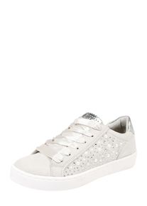 Marco Tozzi, Damen Sneakers mit Perlenverzierung, Hellgrau