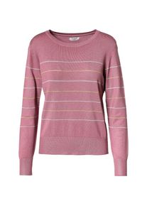 Jacqueline de Yong, Damen Pullover, Gold / Rosa / Silber