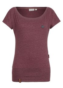 Naketano, Damen T-Shirt 'Wolle', Bordeaux