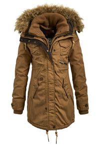 Khujo, Damen Mantel STEEL WITH INNER JACKET, Karamell