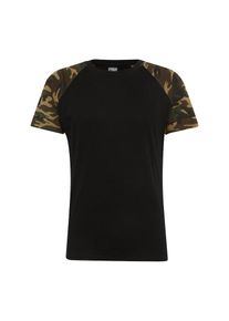 Urban Classics, Herren T-Shirt, Hellbraun / Grün / Khaki / Schwarz