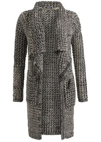 Khujo, Damen Strickjacke 'CARLINA', Schwarz / Weiß